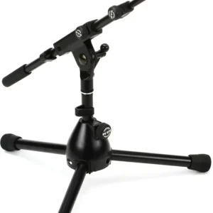 K&M 25950 Extra Low Profile Tripod Base Boom Mic Stand